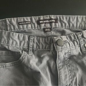Michael Kors Men's Slim Straight Jeans in Gray